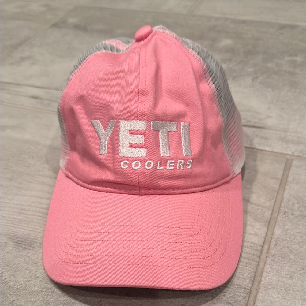 YETI Coolers Pink and white Cap